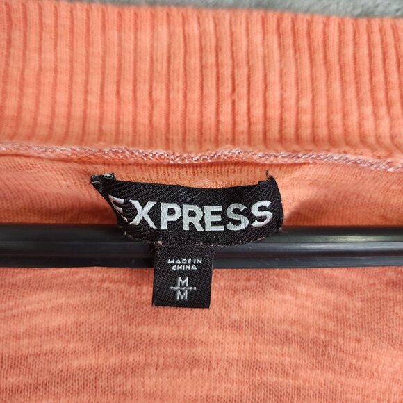 Women's Coral Express V-Neck Sweater Long Sleeve Lightweight Size M - Picture 5 of 10
